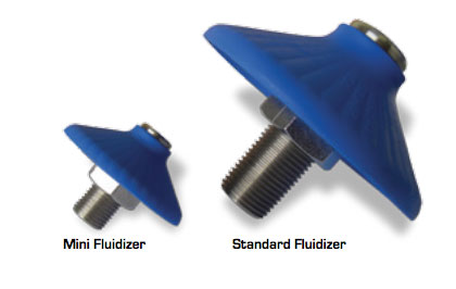 Silo Fluidizer Mini Disk - Comparación